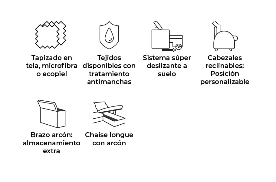 Sofá de tela Daresma Plus de HOME - principal