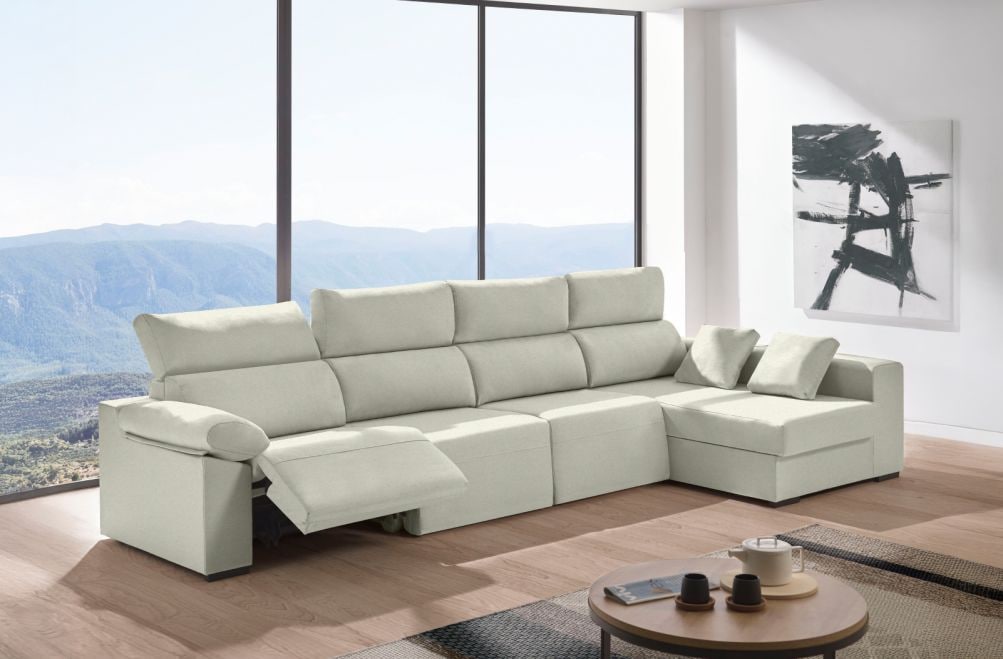 Sofá relax chaise longue de tela Cuzco Plus de HOME - principal