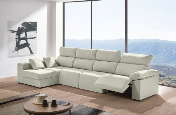 Sofá relax chaise longue de tela Cuzco Plus de HOME - principal