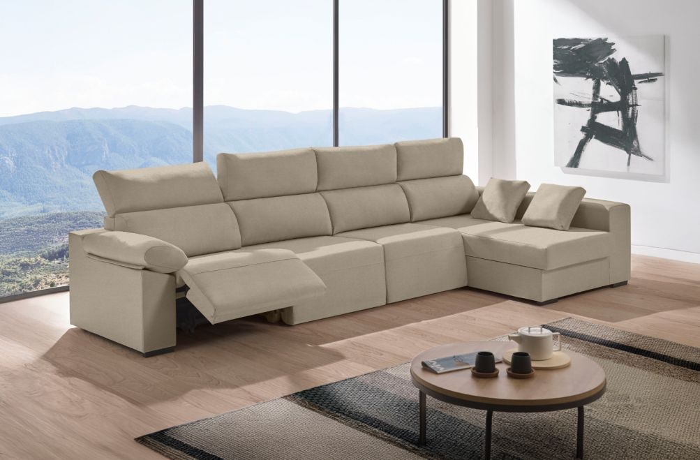 Sofá relax chaise longue de tela Cuzco Plus de HOME - principal