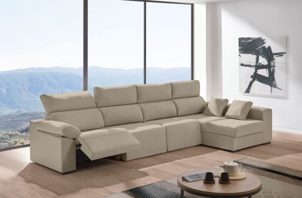 Sofá relax chaise longue de tela Cuzco Plus de HOME - principal