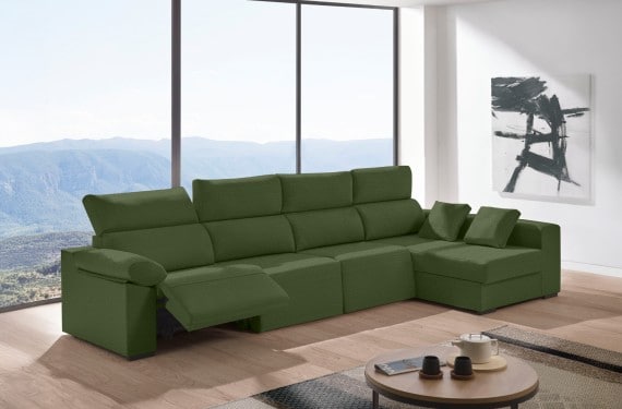 Sofá relax chaise longue de tela Cuzco Plus de HOME - principal