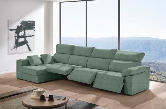 Sofá relax chaise longue de tela Cuzco Plus de HOME - principal