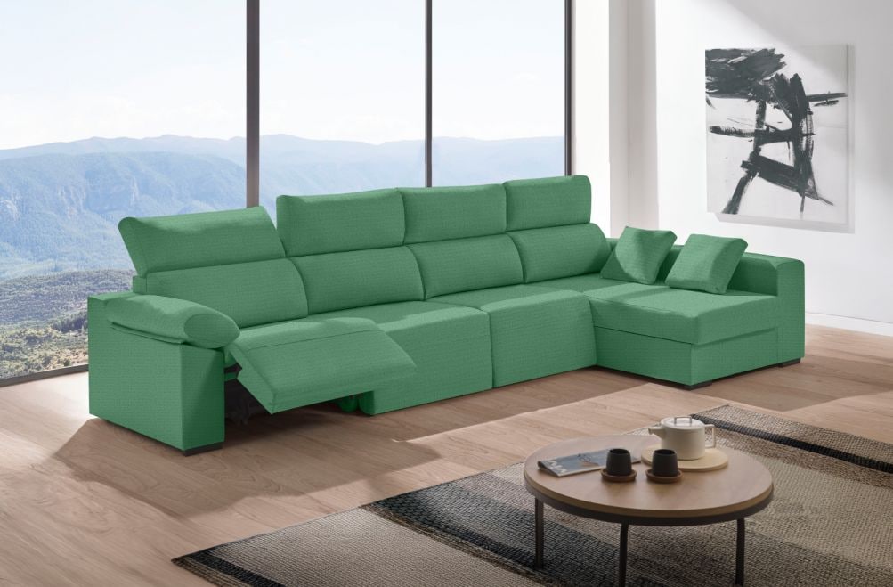 Sofá relax chaise longue de tela Cuzco Plus de HOME - principal