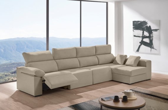 Sofá relax chaise longue de tela Cuzco Plus de HOME - principal