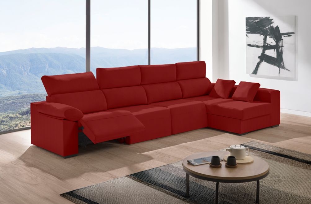 Sofá relax chaise longue de tela Cuzco Plus de HOME - principal