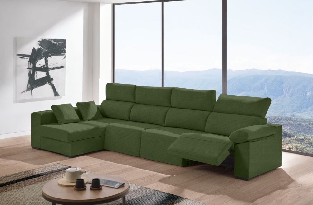 Sofá relax chaise longue de tela Cuzco Plus de HOME - principal