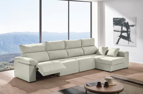 Sofá relax chaise longue de tela Cuzco Plus de HOME - principal