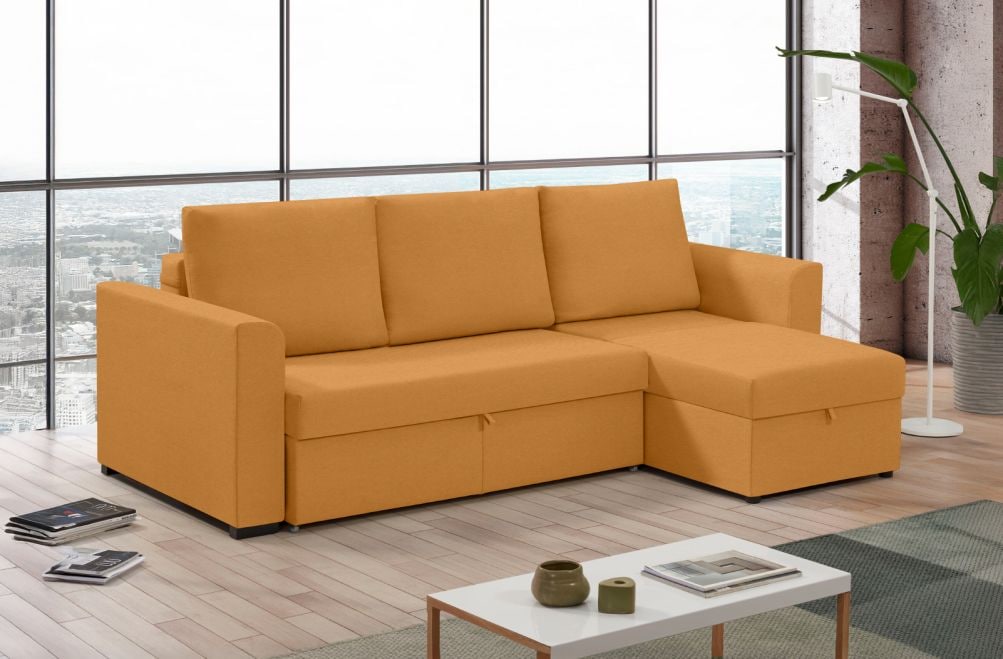 Sofá cama de tela Canal de HOME - principal