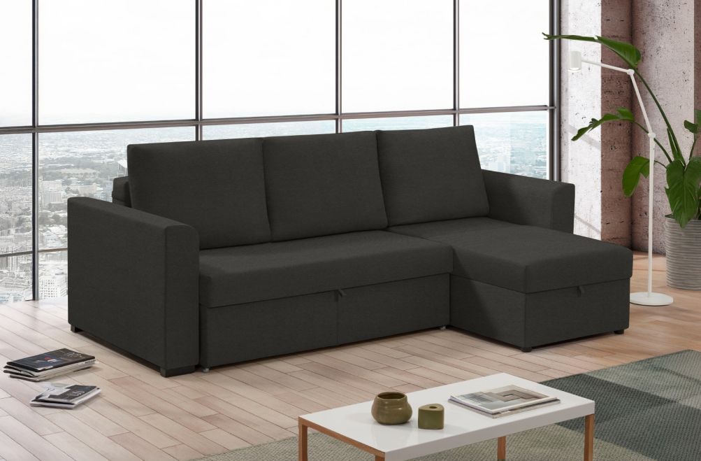 Sofá cama de tela Canal de HOME - principal