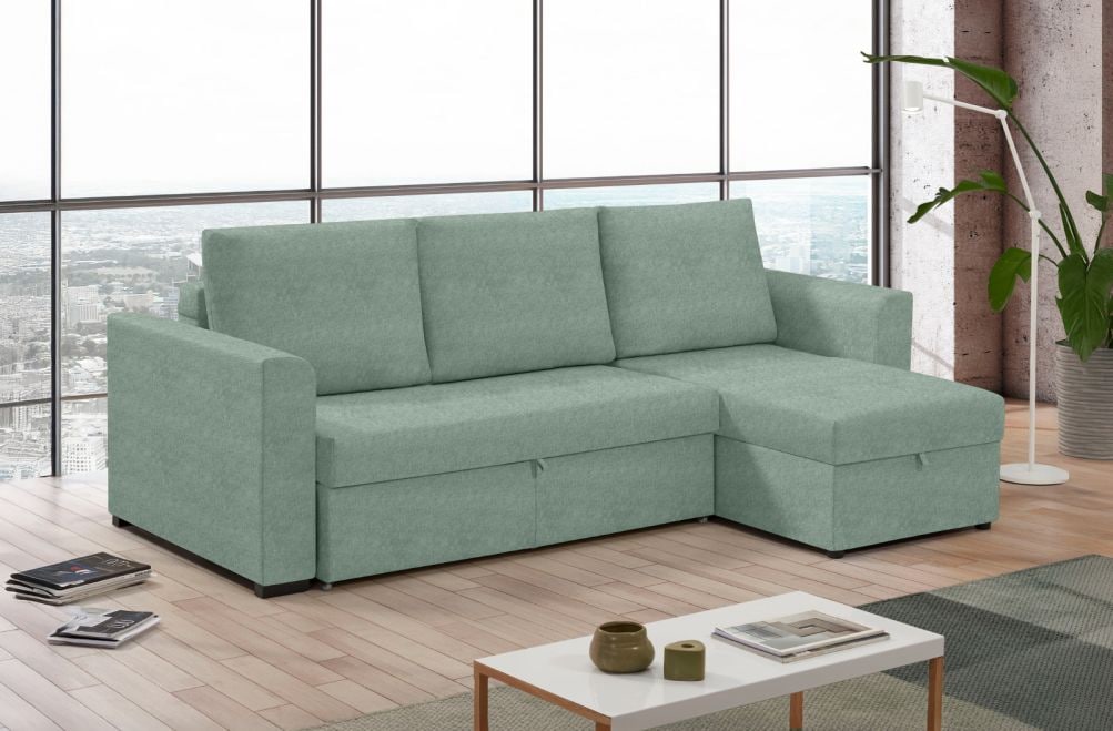 Sofá cama de tela Canal de HOME - principal