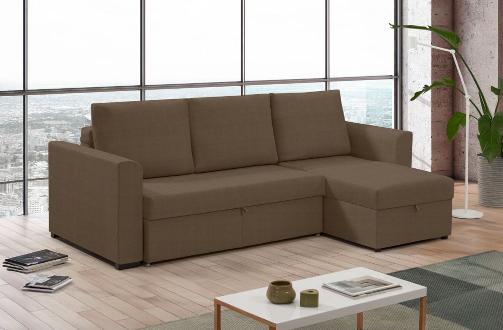 Sofá cama de tela Canal de HOME - principal