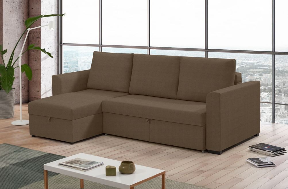 Sofá cama de tela Canal de HOME - principal