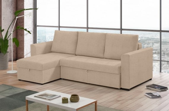 Sofá cama de tela Canal de HOME - principal