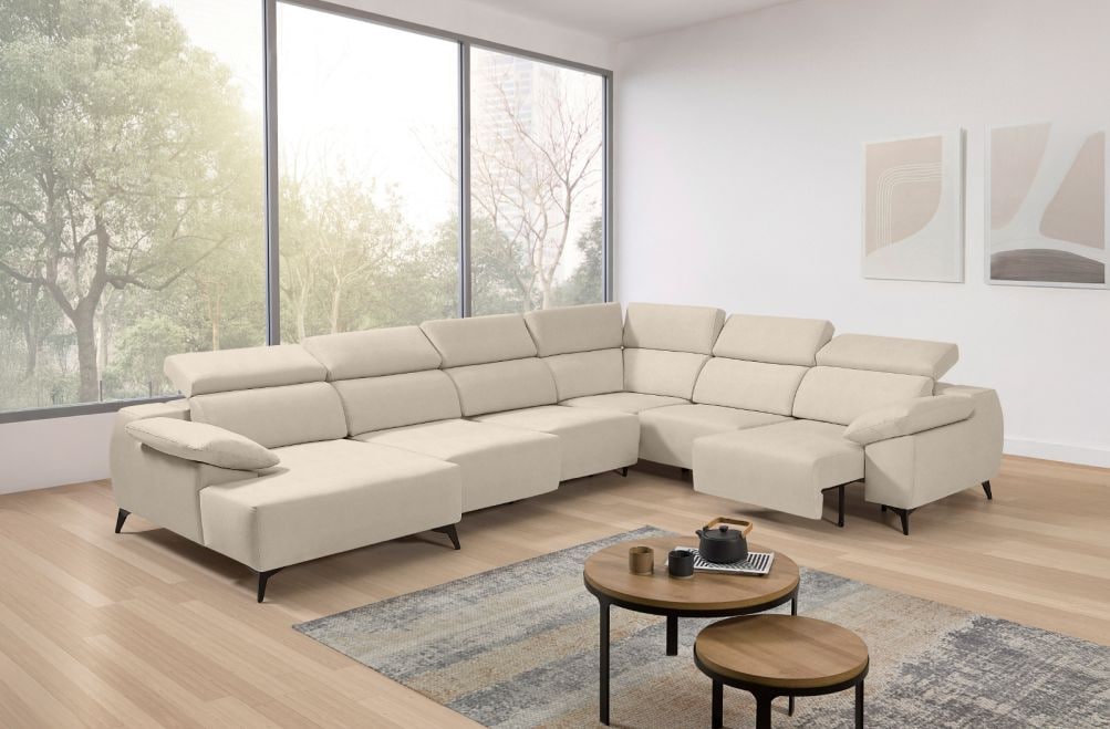 Sofá rinconera de tela Loren XL de StyleKomfort - principal
