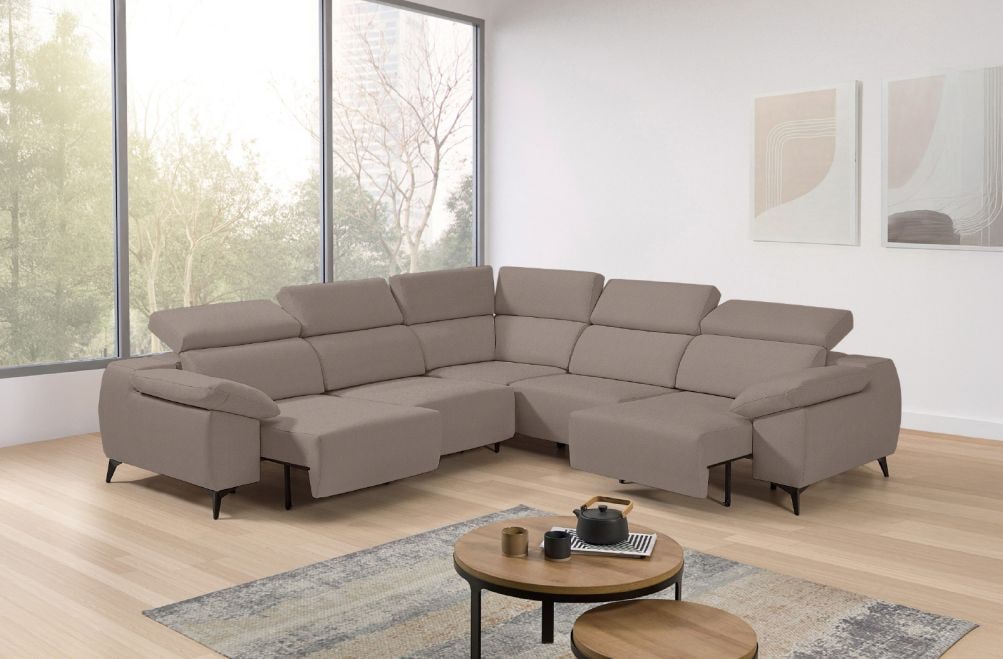 Sofá rinconera de tela Loren XL de StyleKomfort - principal