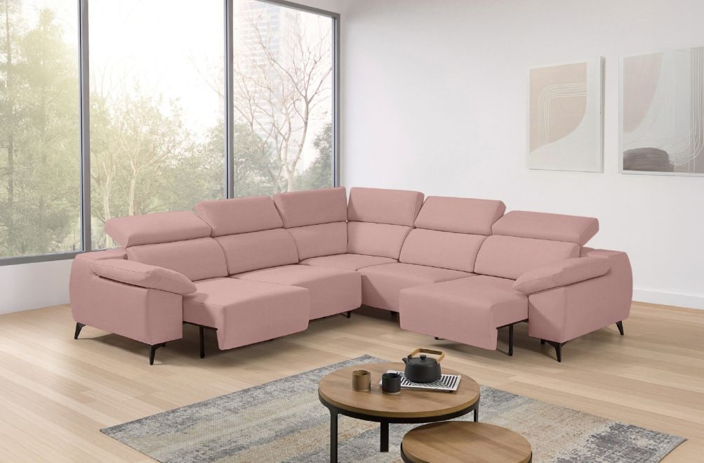 Sofá rinconera de tela Loren XL de StyleKomfort - principal