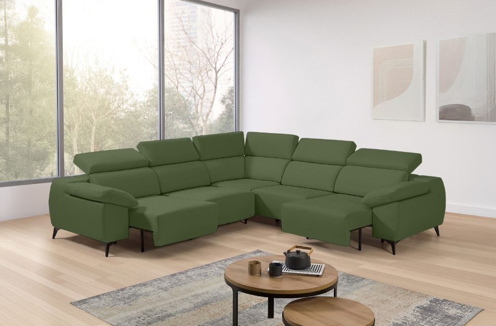 Sofá rinconera de tela Loren XL de StyleKomfort - principal