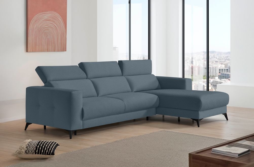 Sofá cama de apertura italiana de tela Zulema de StyleKomfort - principal