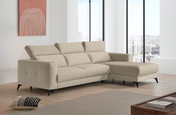 Sofá cama de apertura italiana de tela Zulema de StyleKomfort - principal