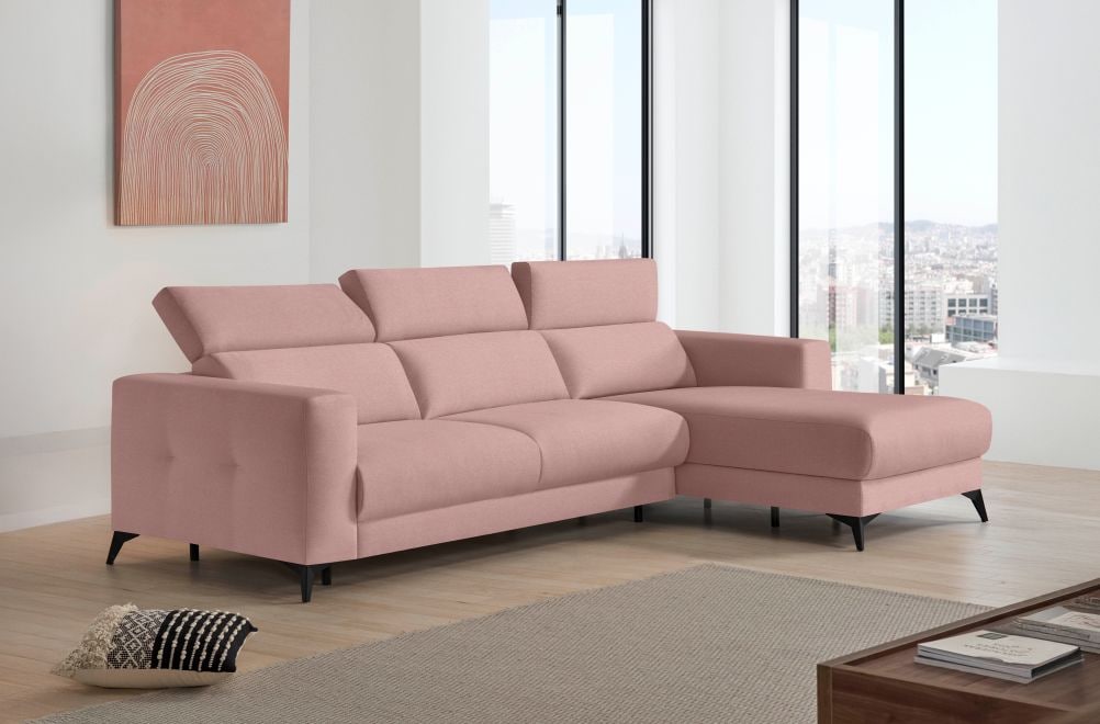 Sofá cama de apertura italiana de tela Zulema de StyleKomfort - principal