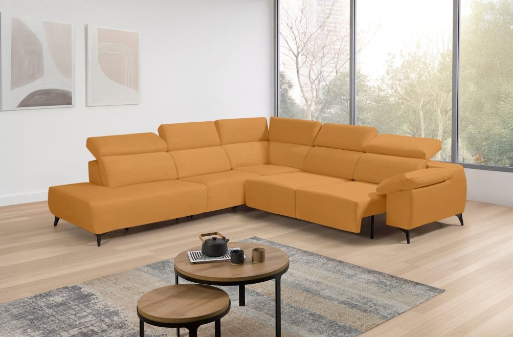 Sofá rinconera terminal de tela Loren de StyleKomfort - principal