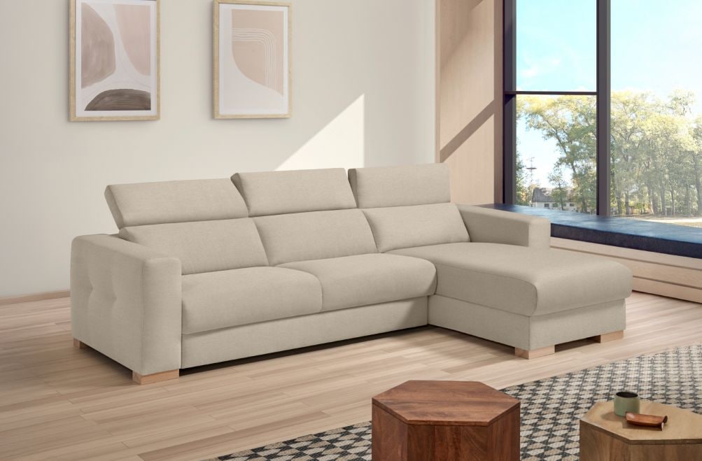 Sofá cama de apertura italiana de tela Tadeo de StyleKomfort - principal