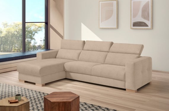 Sofá cama de apertura italiana de tela Tadeo de StyleKomfort - principal