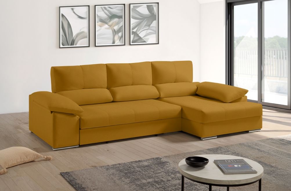 Sofá cama de tela Denis de HOME - principal