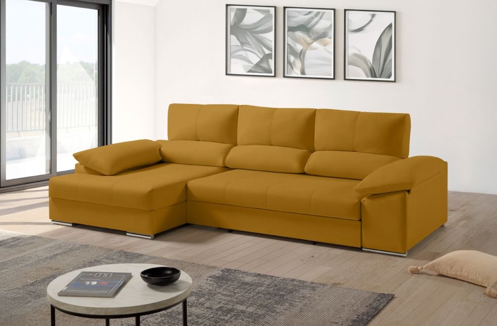 Sofá cama de tela Denis de HOME - principal