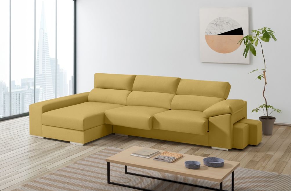 Sofá de tela Alvin de HOME - principal