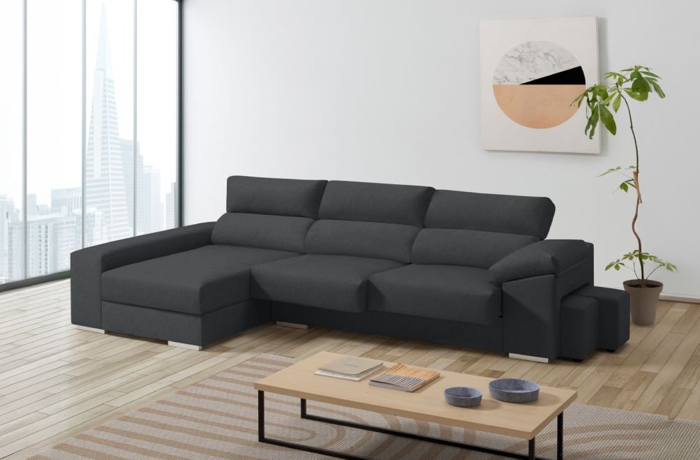 Sofá de tela Alvin de HOME - principal