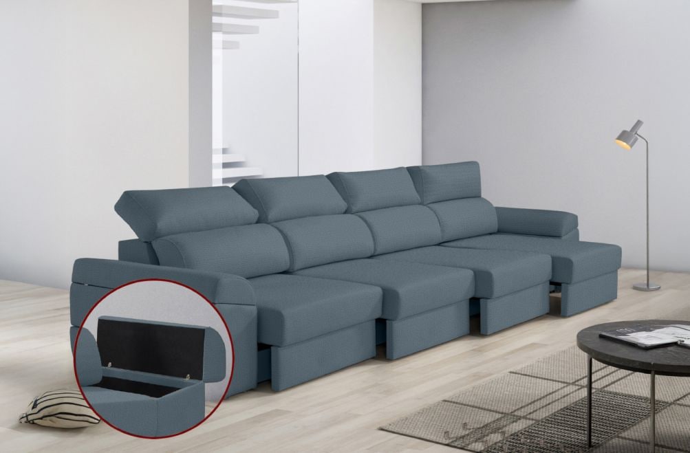 Sofá de tela Huren Max de HOME - principal