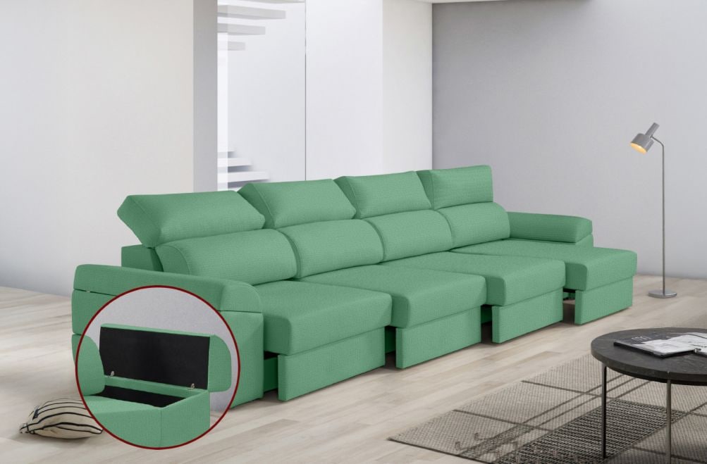 Sofá de tela Huren Max de HOME - principal