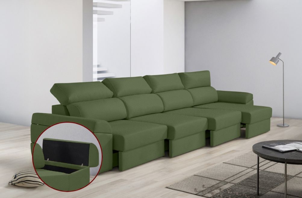 Sofá de tela Huren Max de HOME - principal