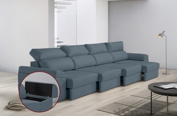 Sofá de tela Huren Max de HOME - principal
