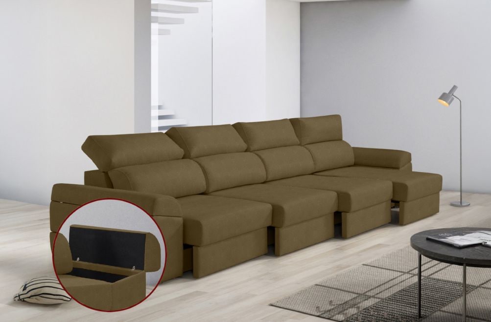 Sofá de tela Huren Max de HOME - principal