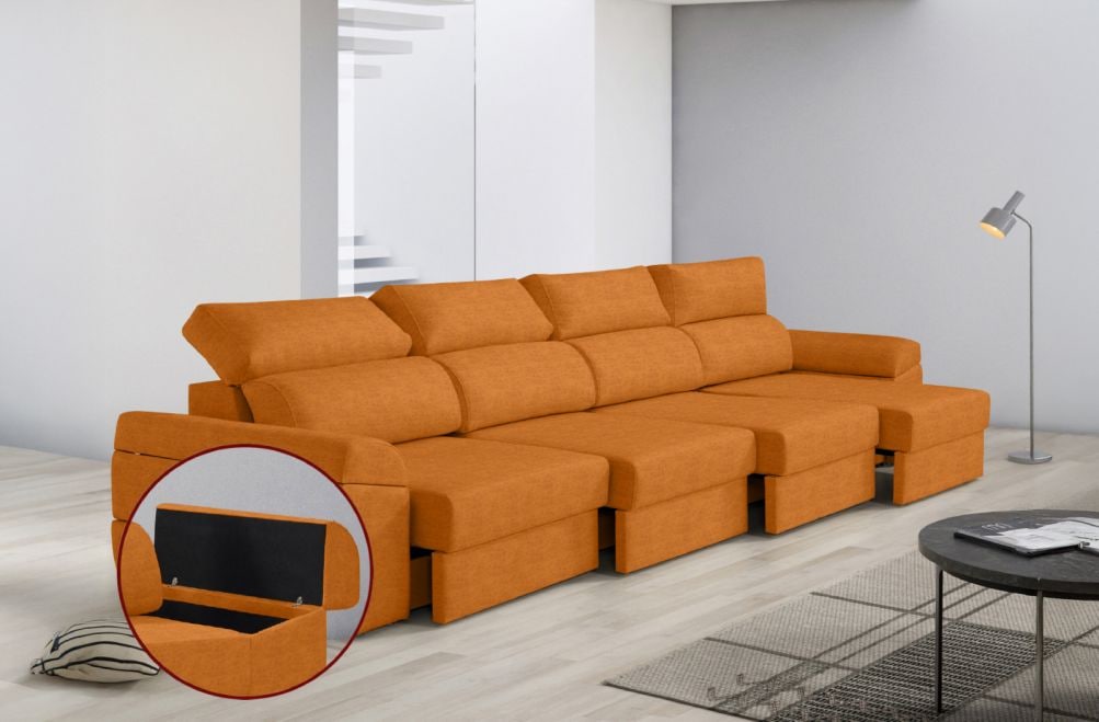 Sofá de tela Huren Max de HOME - principal