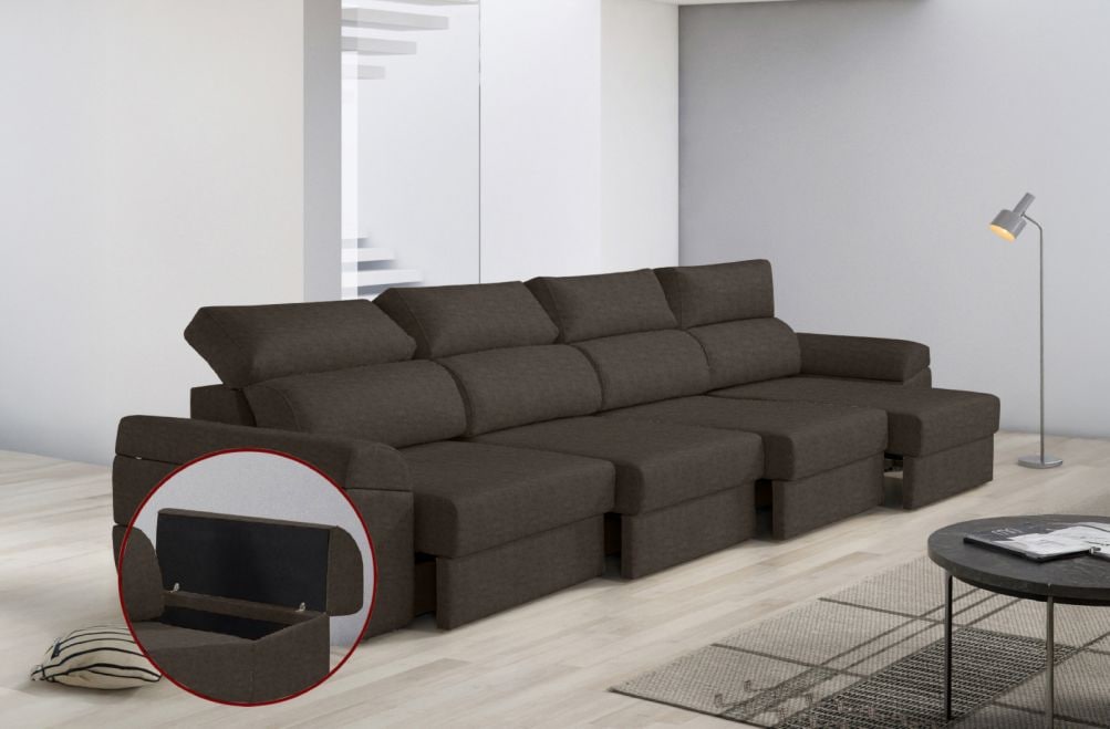 Sofá de tela Huren Max de HOME - principal