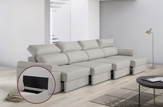 Sofá de tela Huren Max de HOME - principal