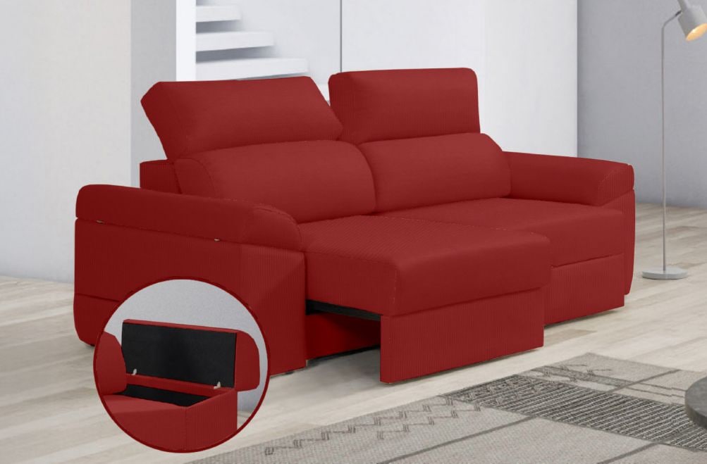 Sofá de tela Huren de HOME - principal