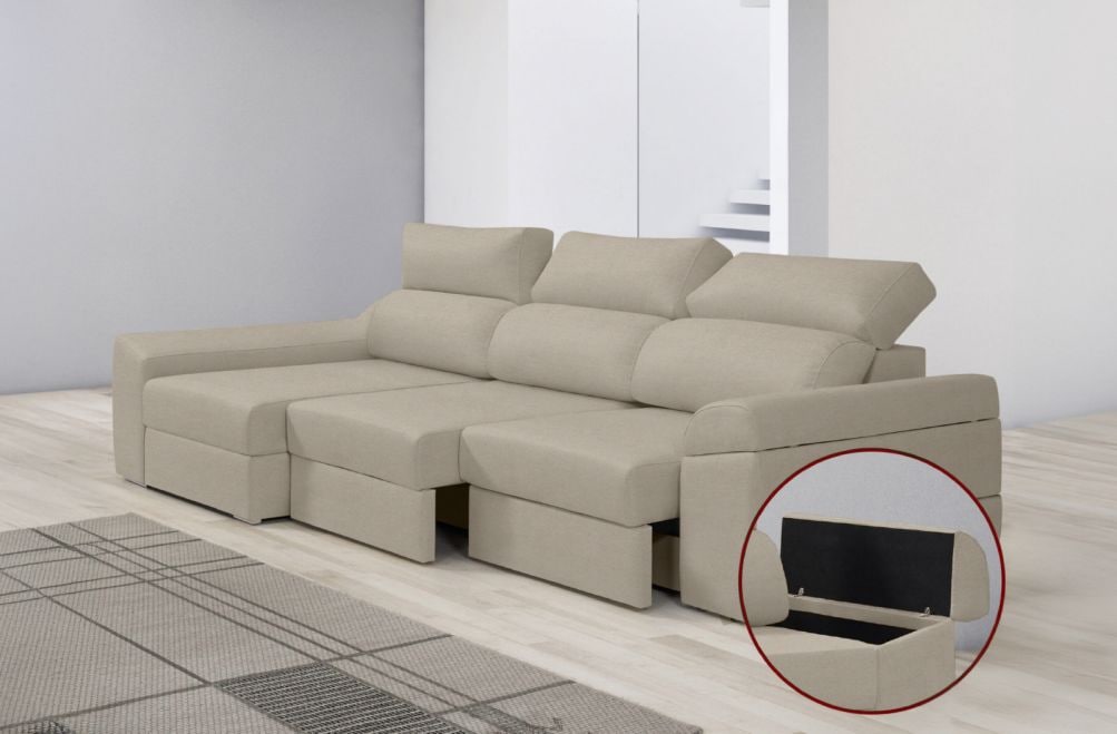 Sofá de tela Huren de HOME - principal