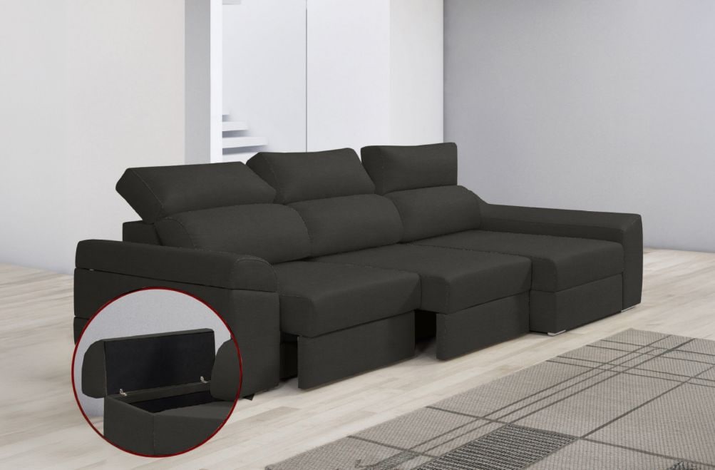 Sofá de tela Huren de HOME - principal