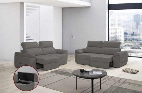 Sofá de tela Huren de HOME - principal