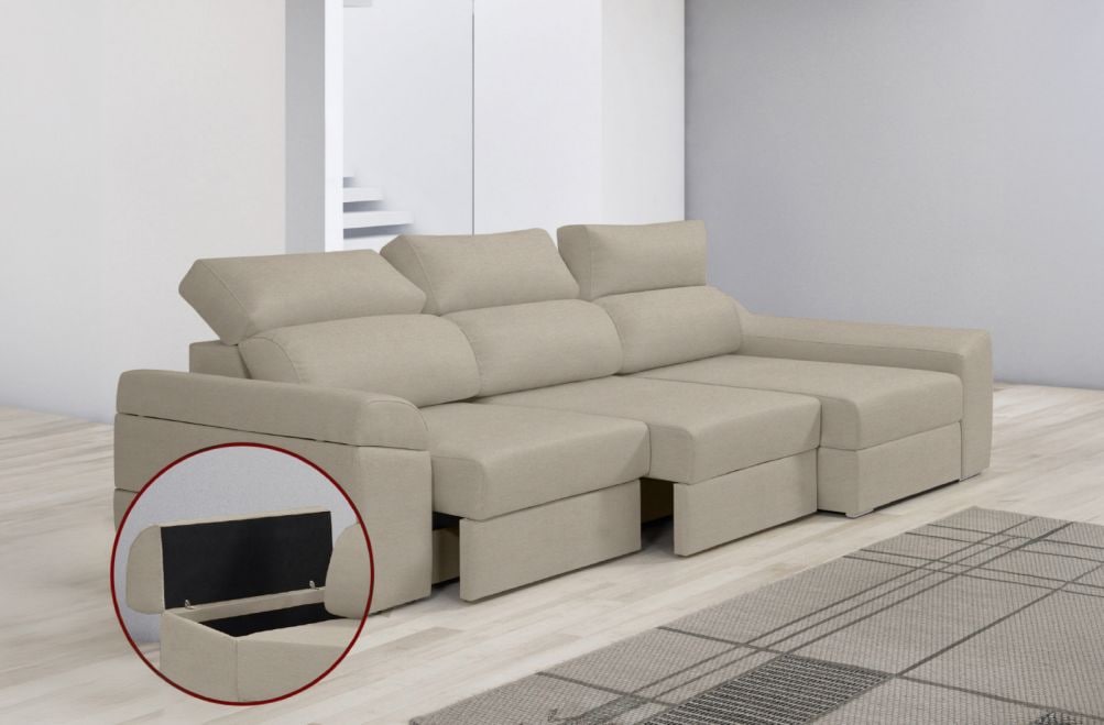 Sofá de tela Huren de HOME - principal