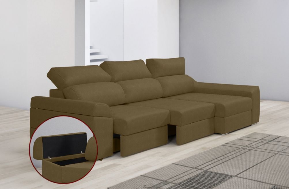 Sofá de tela Huren de HOME - principal