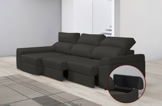 Sofá de tela Huren de HOME - principal