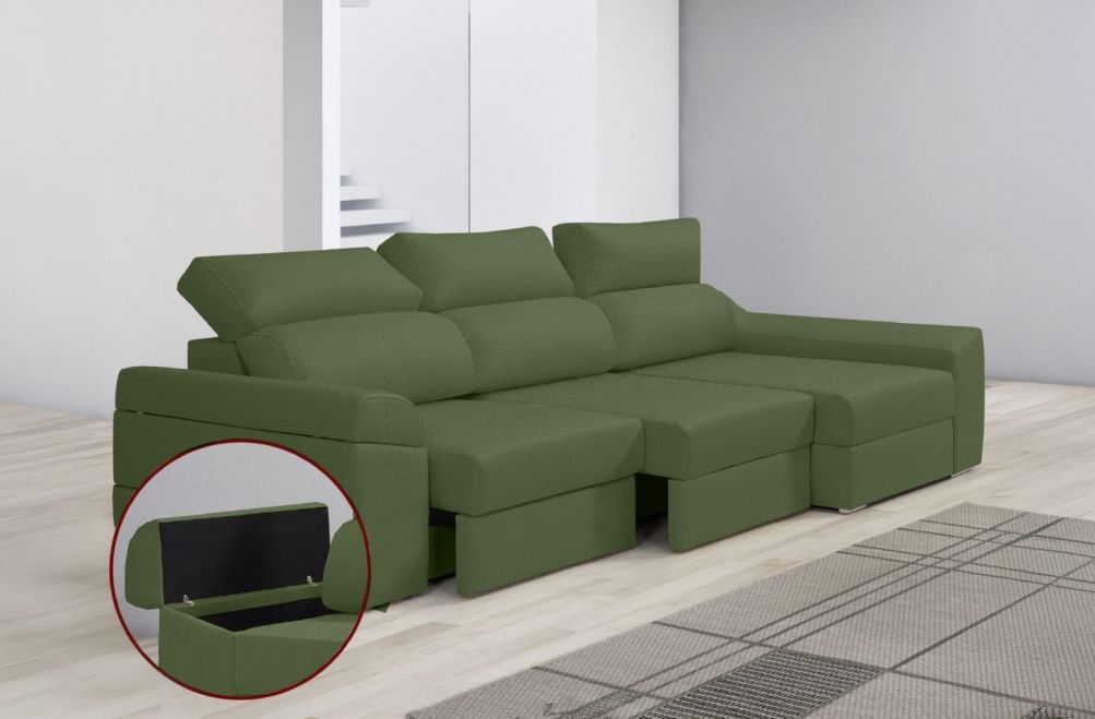 Sofá de tela Huren de HOME - principal