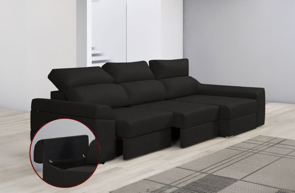 Sofá de tela Huren de HOME - principal