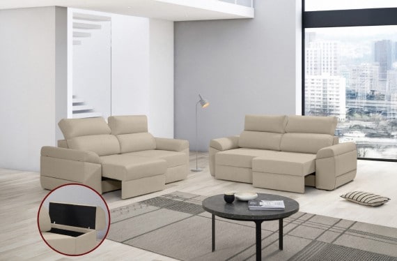Sofá de tela Huren de HOME - principal